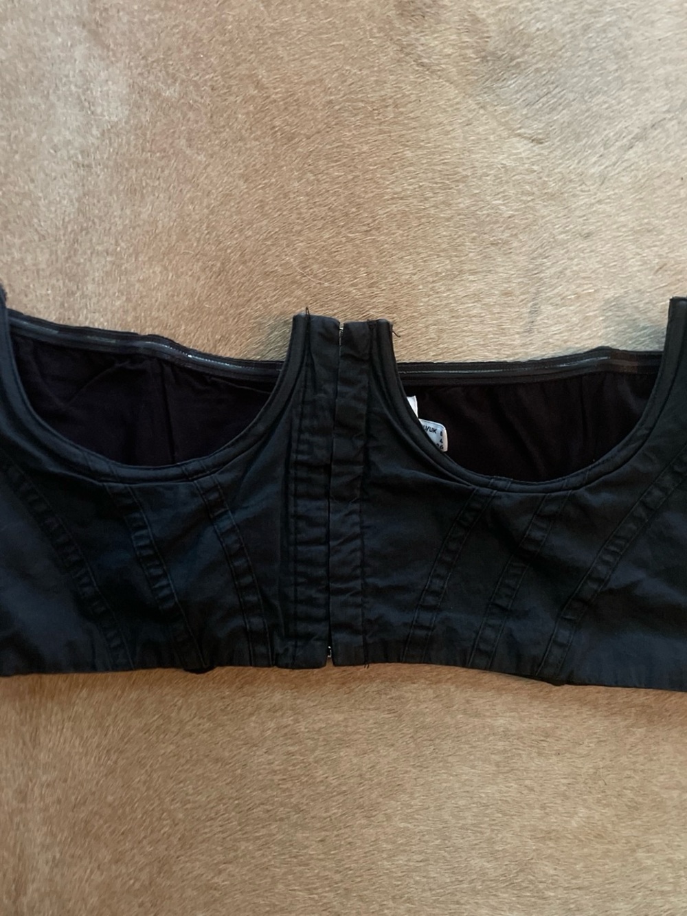 Black Strapless Bustier Top